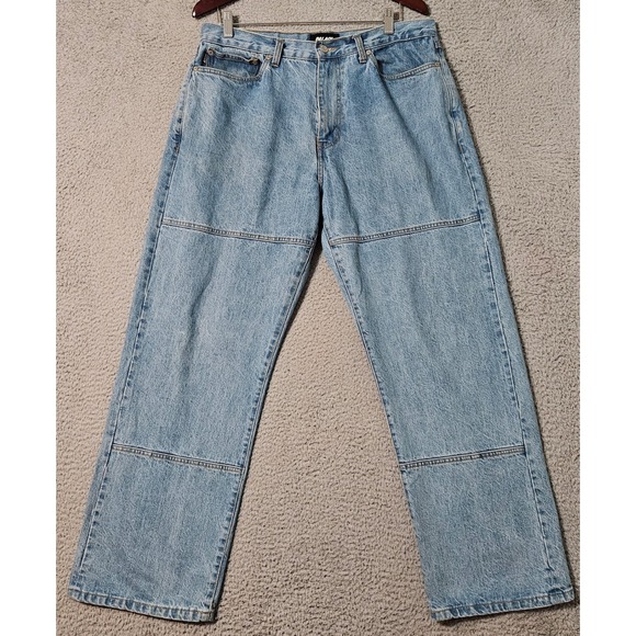 Palace London Skateboards Light Wash Denim Panel Jeans Men's Size 34 x 30